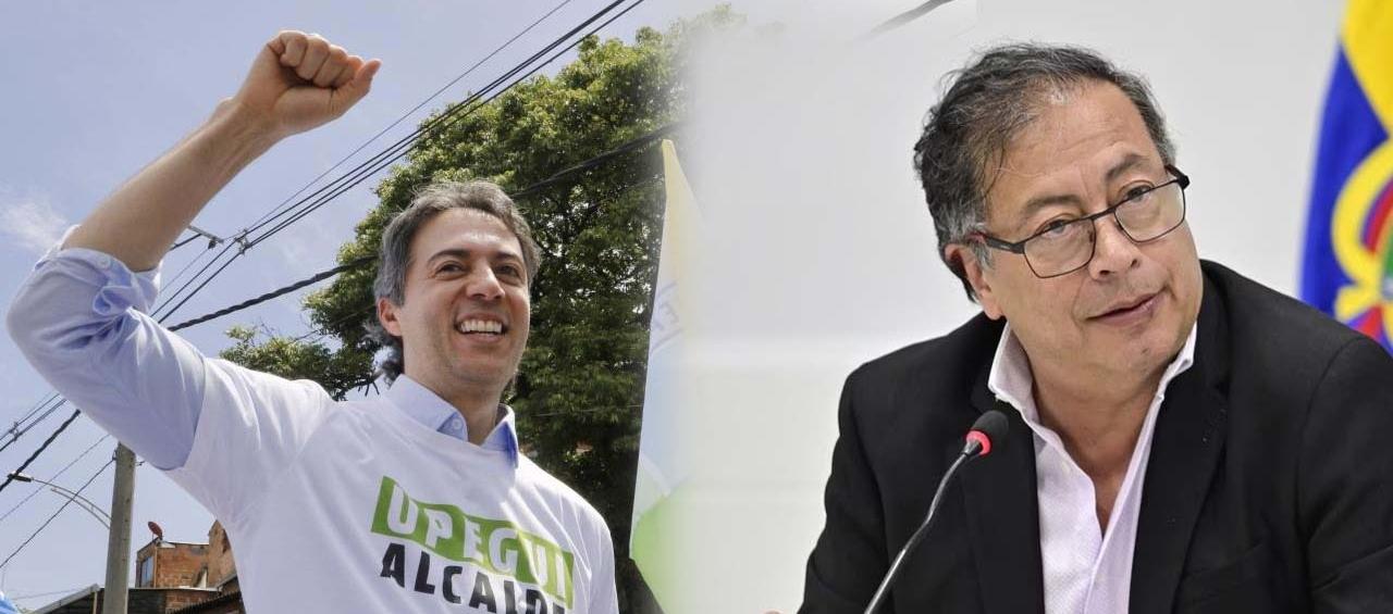 Daniel Quintero Calle, exalcalde de Medellín, y Gustavo Petro, Presidente de la República.