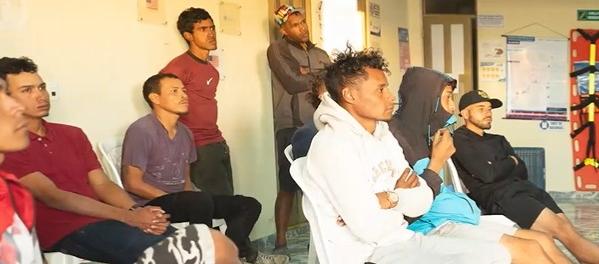 Algunos migrantes que se encuentran actualmente en Ipiales, Nariño.