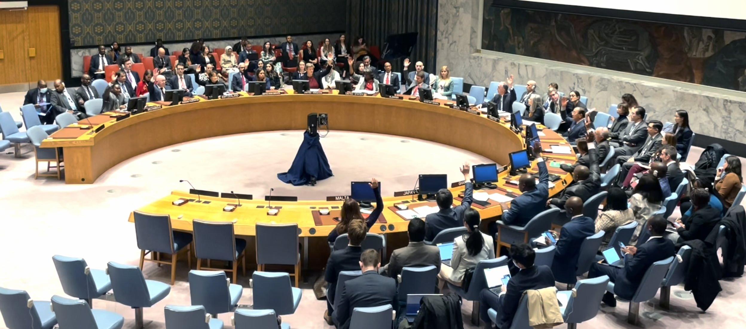 Junta del Consejo de Seguridad de la ONU.