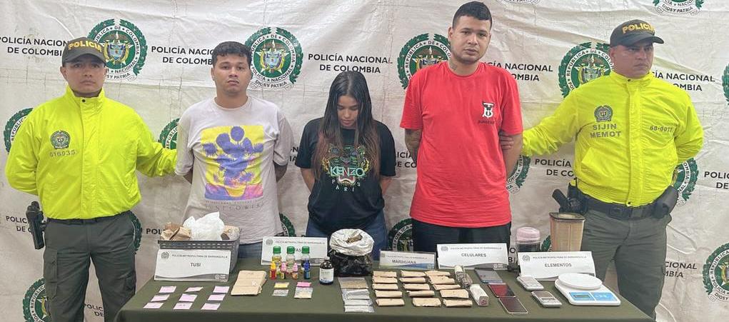 Capturados en Alameda del Río por tráfico de drogas.