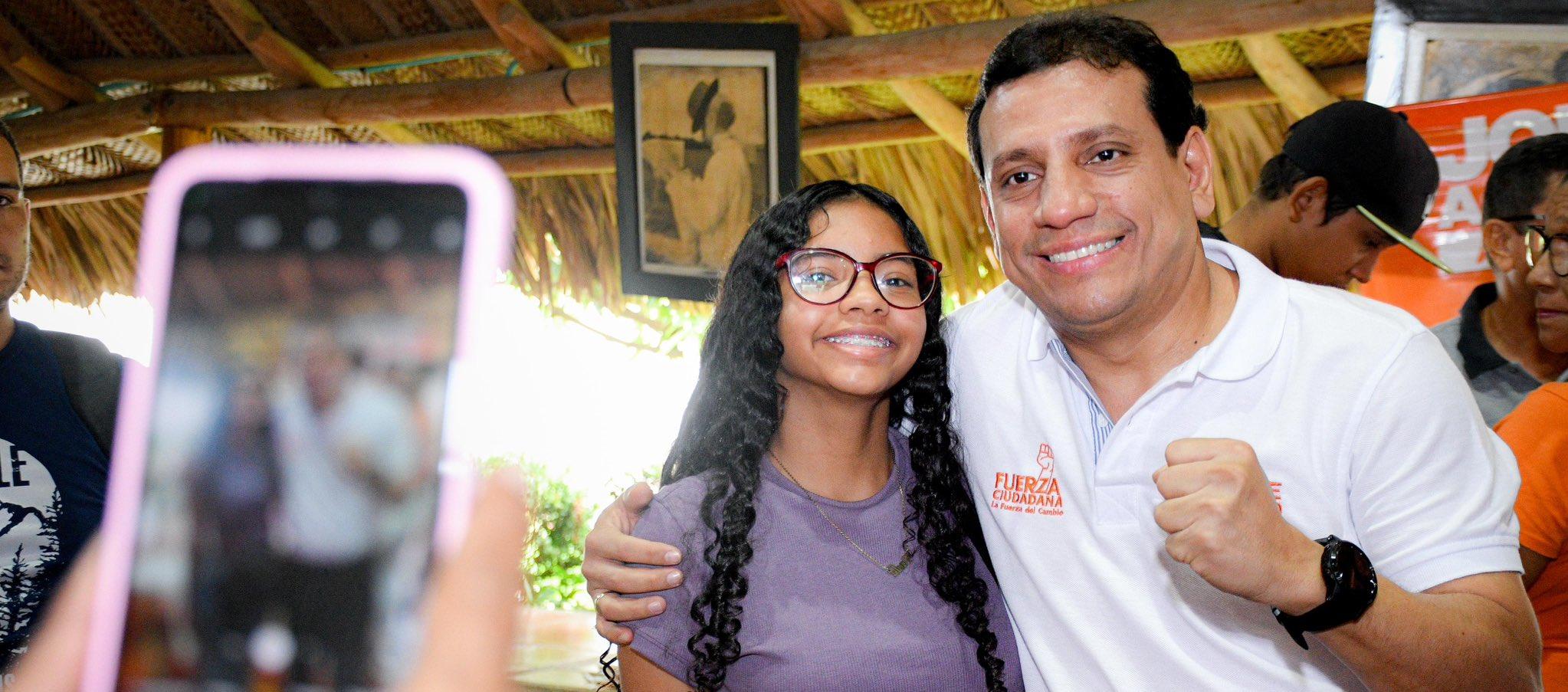 Jorge Agudelo en campaña para ser Alcalde de Santa Marta.