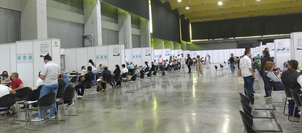 Los escrutinios en Barranquilla se cumplieron en el Centro de Eventos Puerta de Oro.