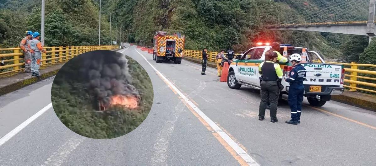 Explosión en túnel en la vía Bogotá - Villavicencio. 
