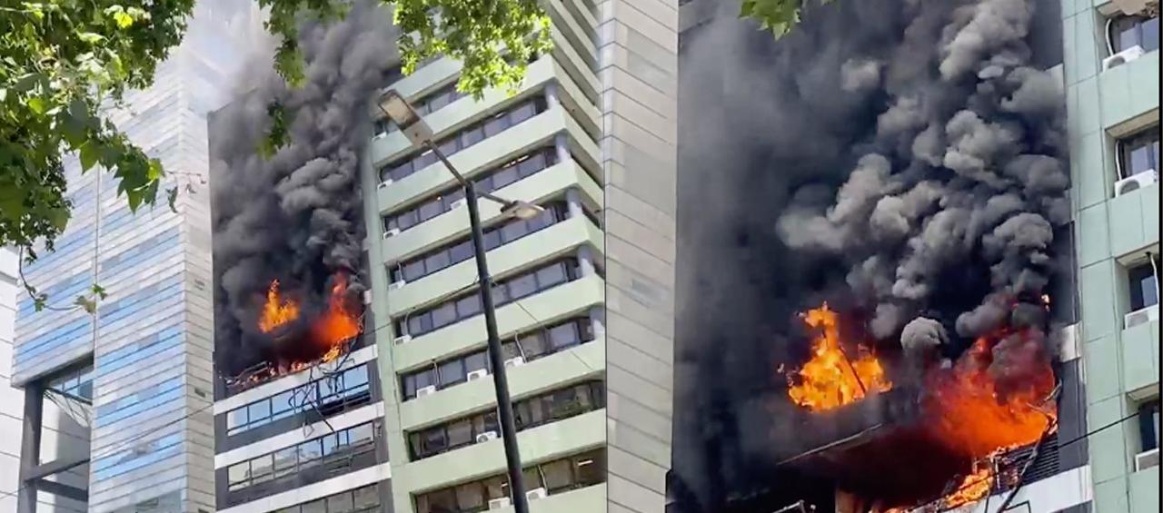 Incendio en edificio de Buenos Aires. 