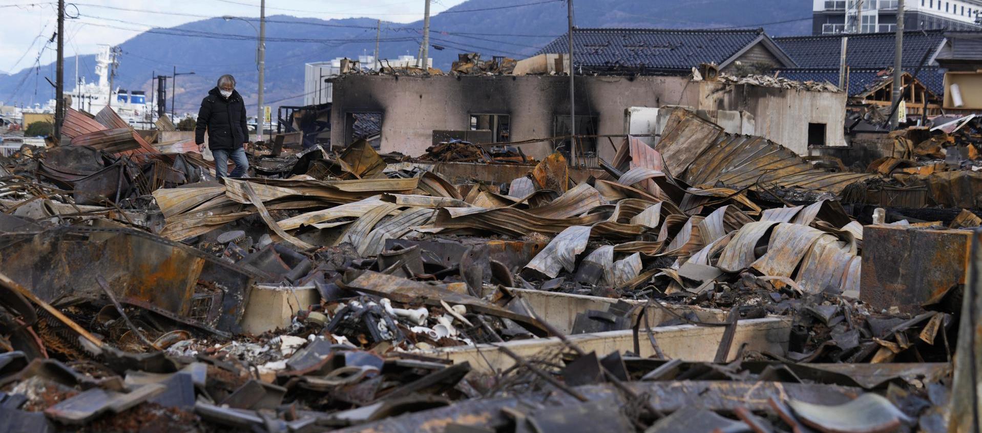 Ruinas tras el terremoto de Japón el pasado 1 de enero. 