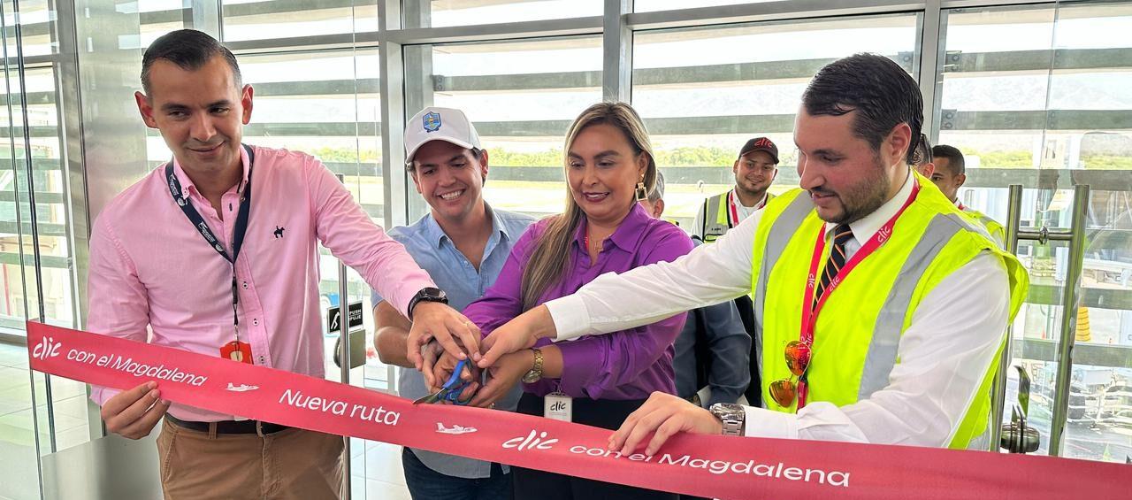 Reciben primer vuelo Medellín-Santa Marta.