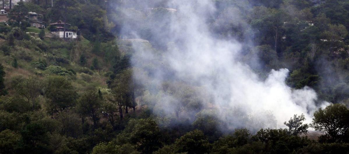 Incendio forestal en Honduras. 