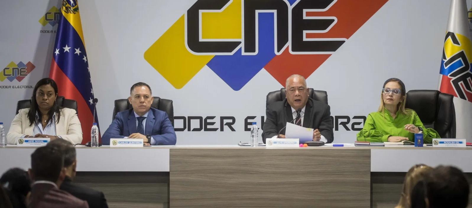 Consejo Nacional Electoral de Venezuela.