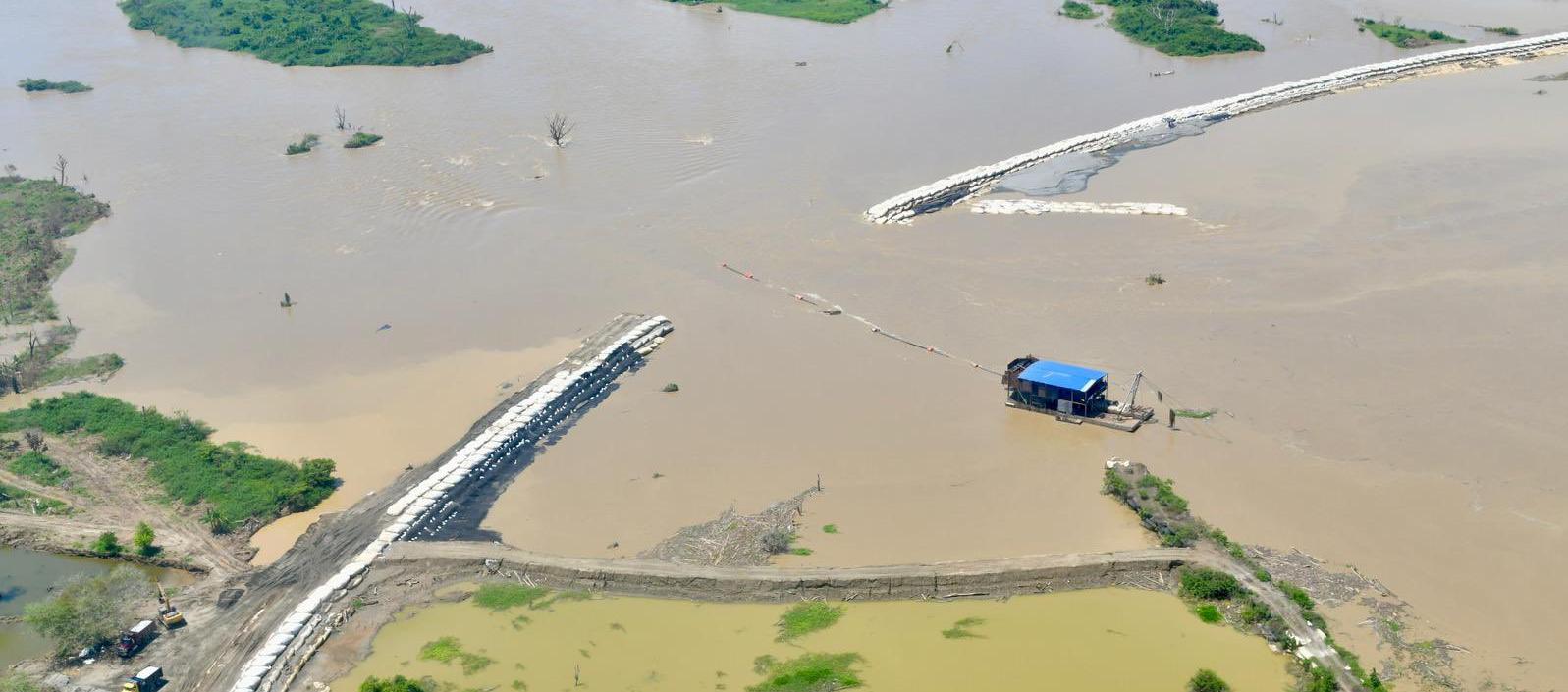 Actual situación de 'Caregato' que inunda La Mojana. 