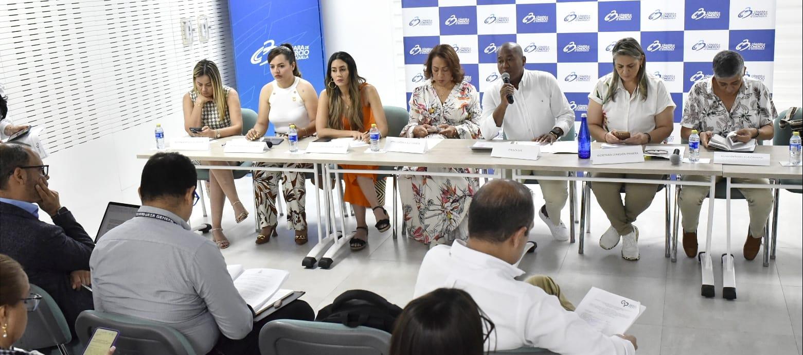 Sesión de la Comisión Primera de la Cámara de Representantes en Barranquilla.