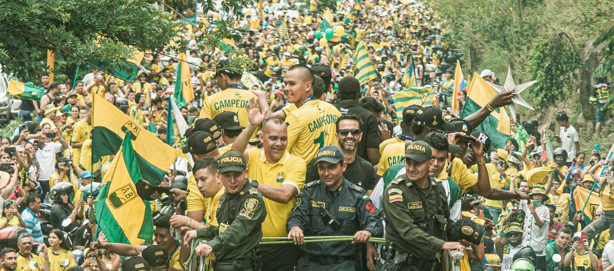 Atlético Bucaramanga llegando a la capital nortesantandereana