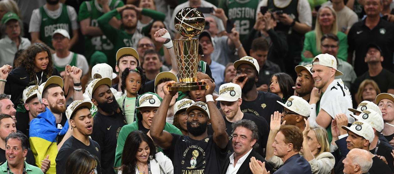 La celebración de los Celtics.