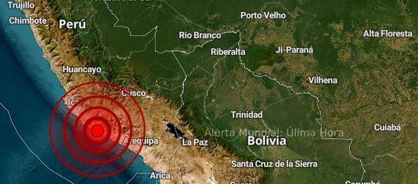 El temblor se sintió en la región de Arequipa. 