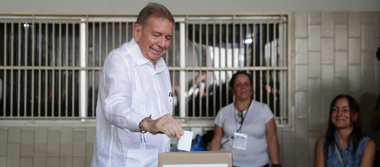 El candidato presidencial opositor, Edmundo González Urrutia.