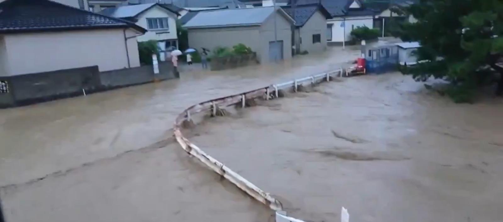 Las lluvias azotan a Japón.