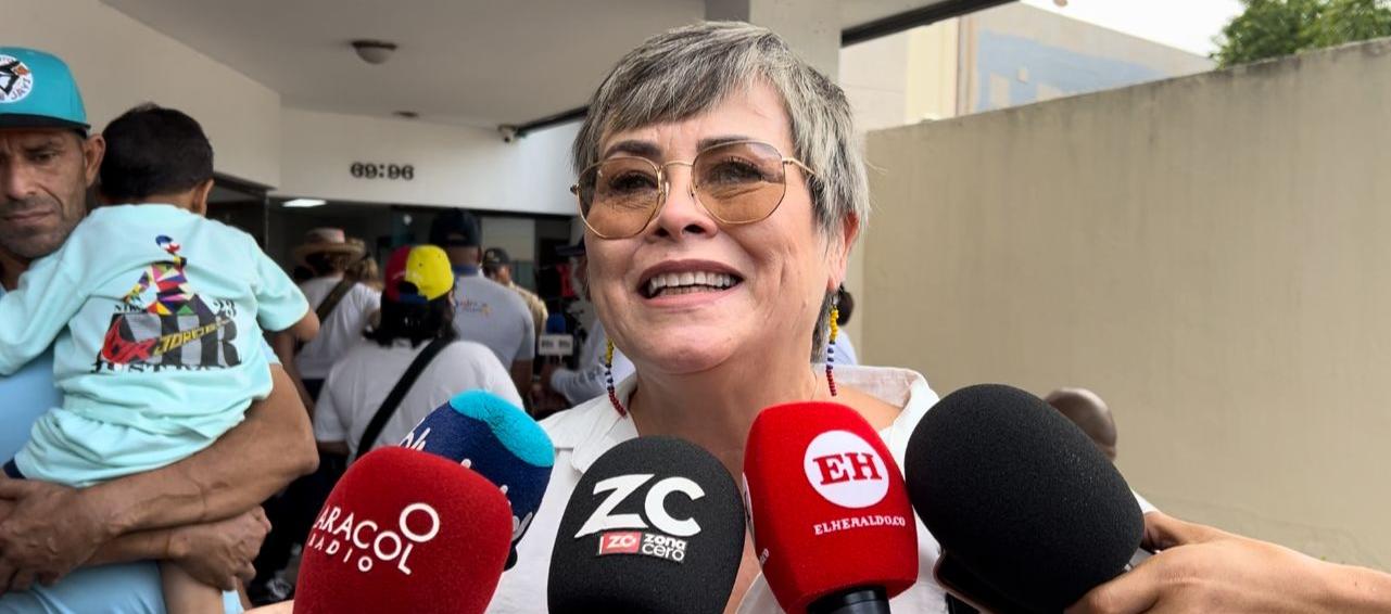 La presidenta de la ONG Venezolanos en Barranquilla, Pilín León.