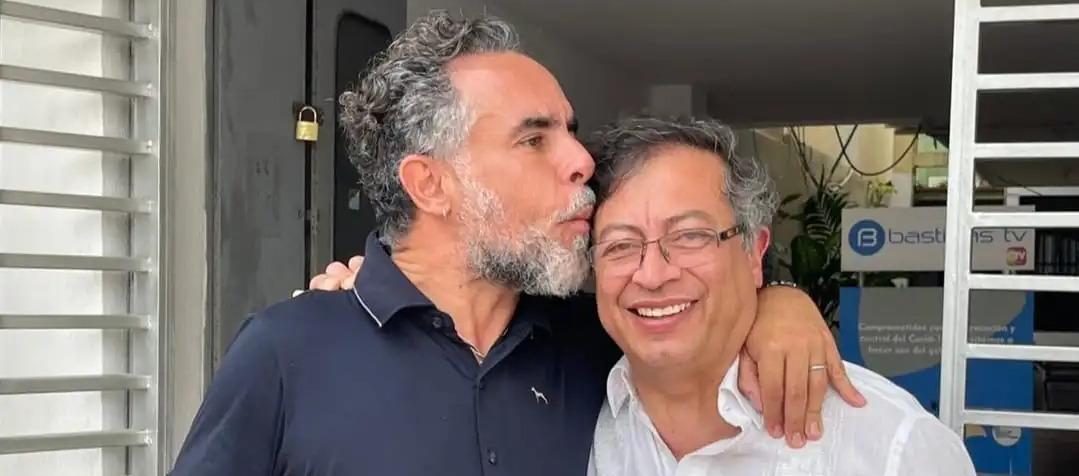 Armando Benedetti y Gustavo Petro.