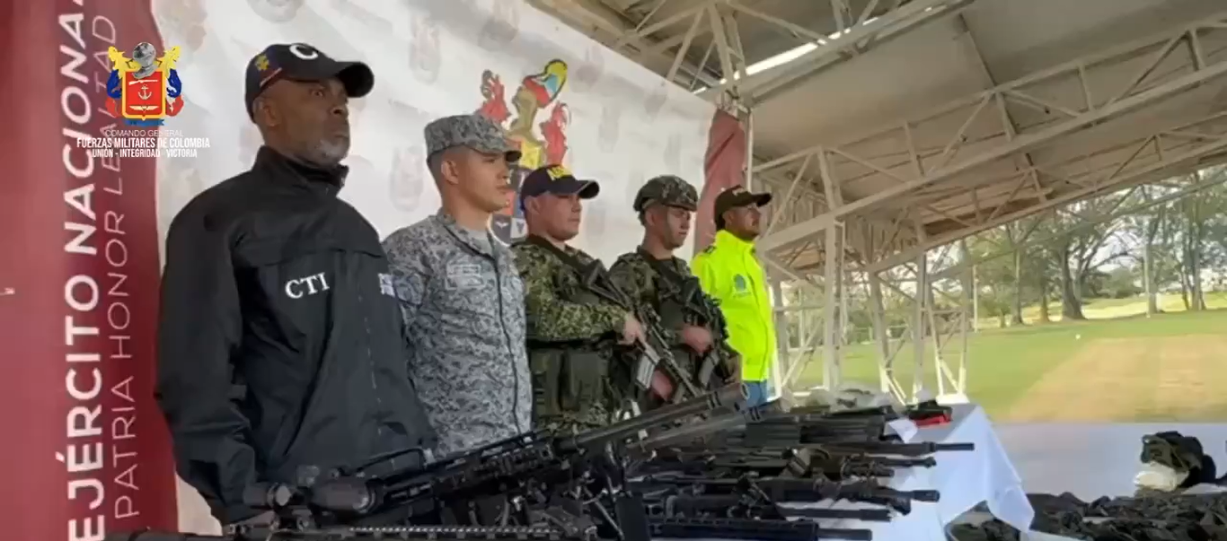 Fuerzas Militares de Colombia tras el operativo. 