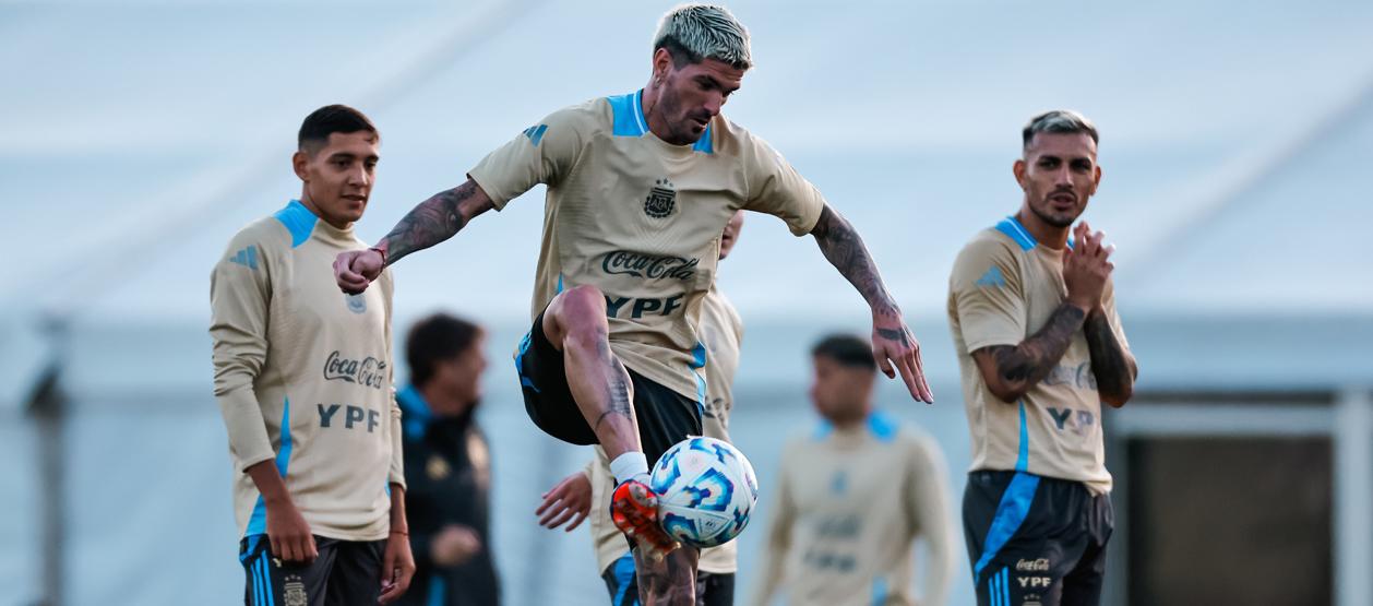 Rodrigo De Paul, mediocampista de la selección Argentina.