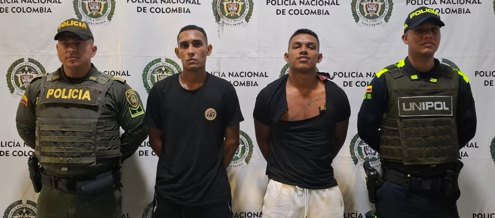 Cristian José Pabello Flores y José Zabala Ojeda fueron capturados por la Policía. 