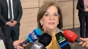 Margarita Cabello en diálogo con medios de comunicación.