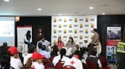 Aspecto del conversatorio liderado por la Cruz Roja Seccional Atlántico, en Barranquilla. 