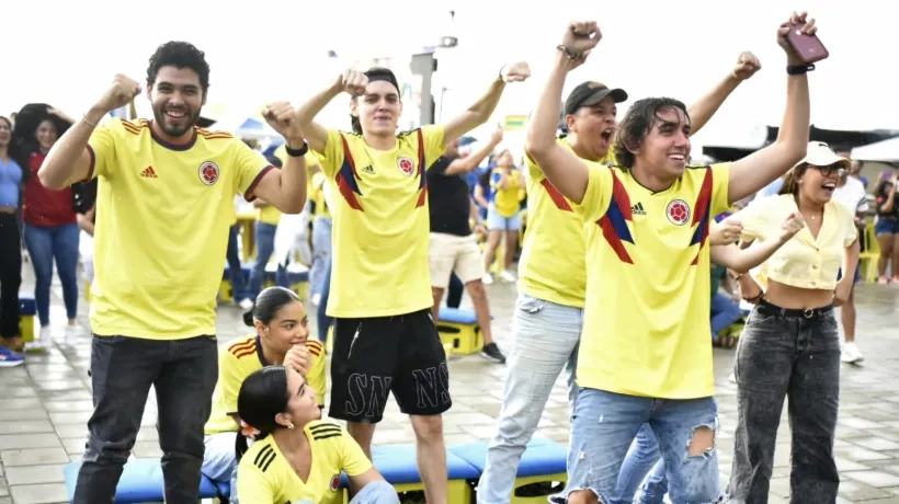 Los aficionados vibraron con cada gol de Colombia