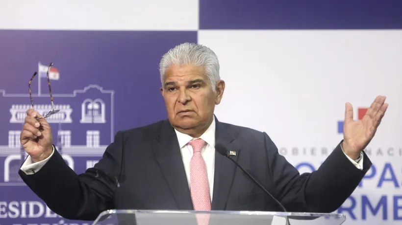 El Presidente de Panamá, José Raúl Mulino.