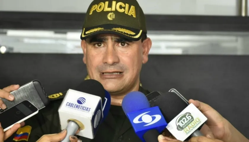 Coronel José Palomino, subcomandante de la Policía Metropolitana.