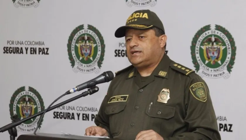 El director de la Policía de Colombia, general Jorge Hernando Nieto.