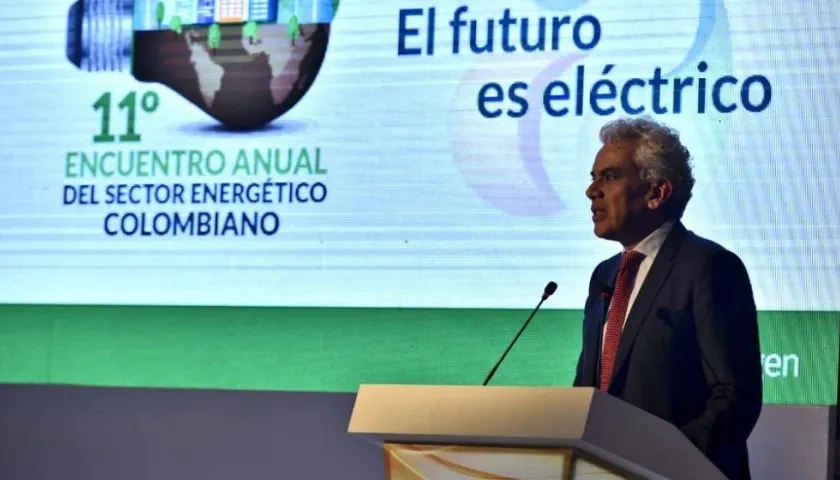 El Ministro Ricardo Lozano, durante su intervención en el evento.