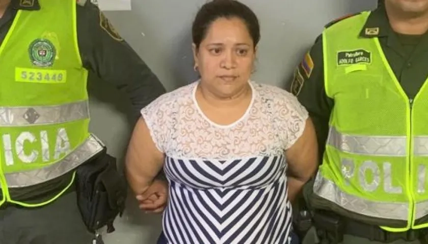 Lisseth Patricia Díaz, capturada por maltratar bebé.