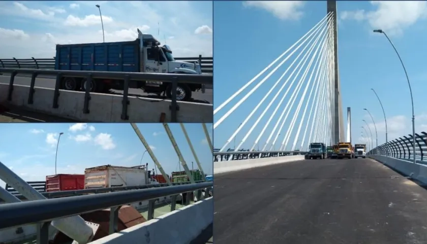 Las pruebas en el nuevo Puente Pumarejo.