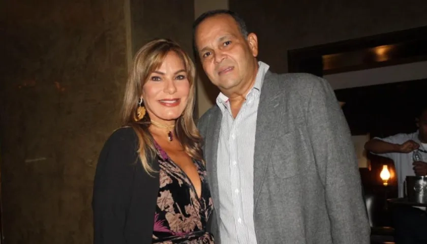 La exmiss Colombia María Mónica Urbina y su esposo José 'El Ñeñe' Hernández.