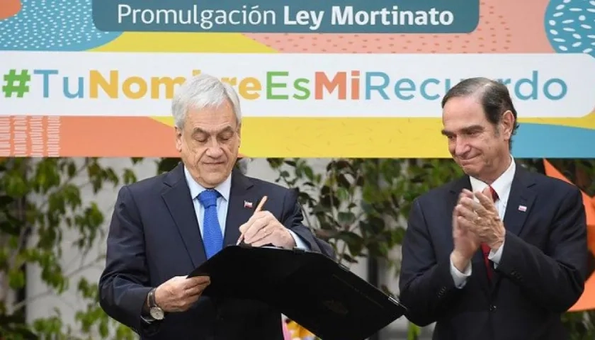 Sebastián Piñera promulgó la Ley Mortinato.