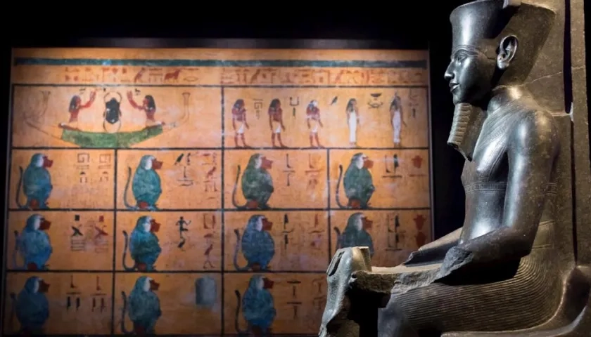 Exposición del faraón Tutankamón.