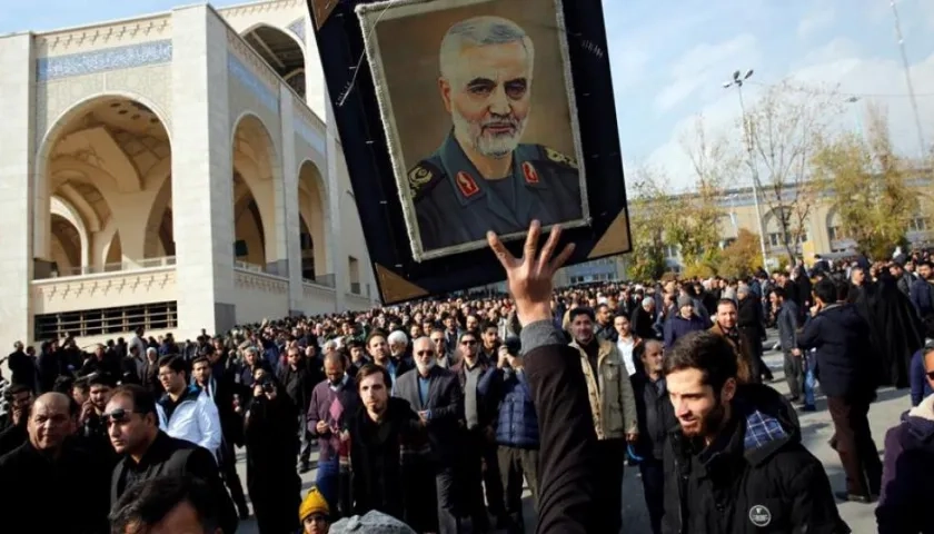 Duelo en Irán por muerte del general Qasem Soleimani.