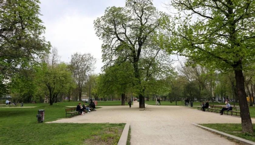El parque de Monbijou en Berlín.