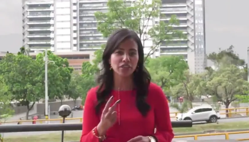 La concejala de Medellín, Paulina Aguinaga.
