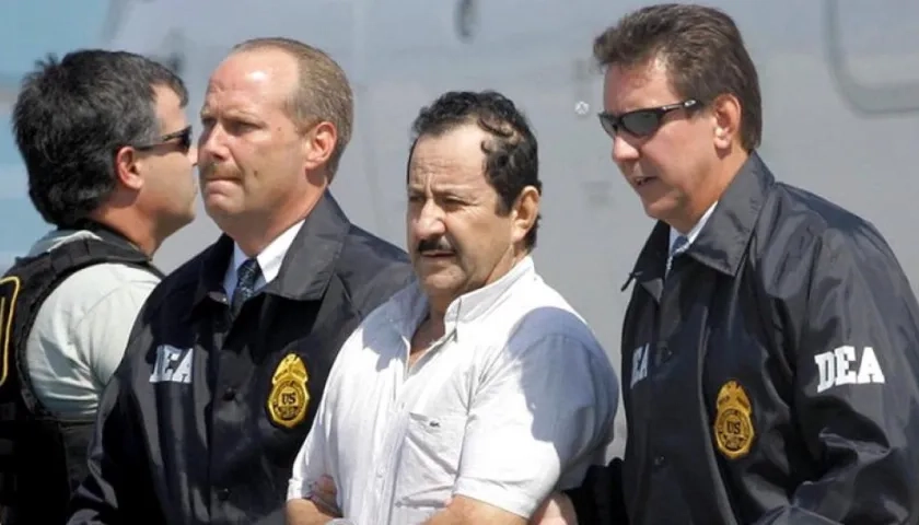 Hernán Giraldo cuando fue extraditado a EE.UU.
