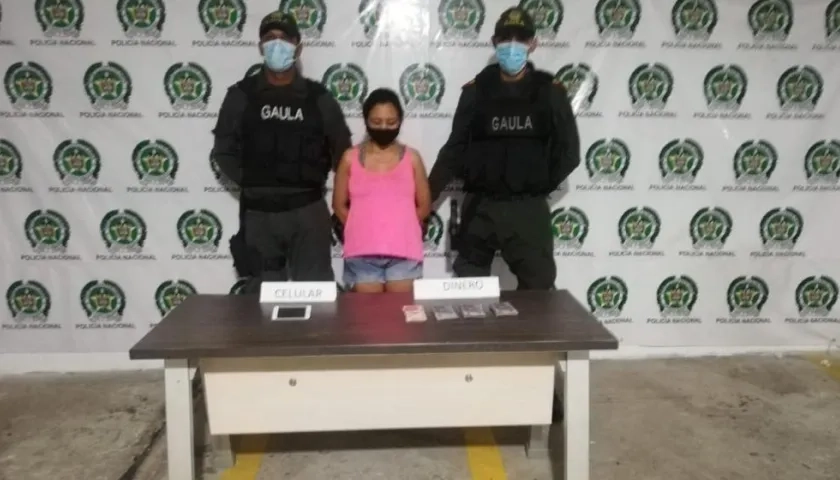 Laudth Carolaine Pertúz García, la capturada.
