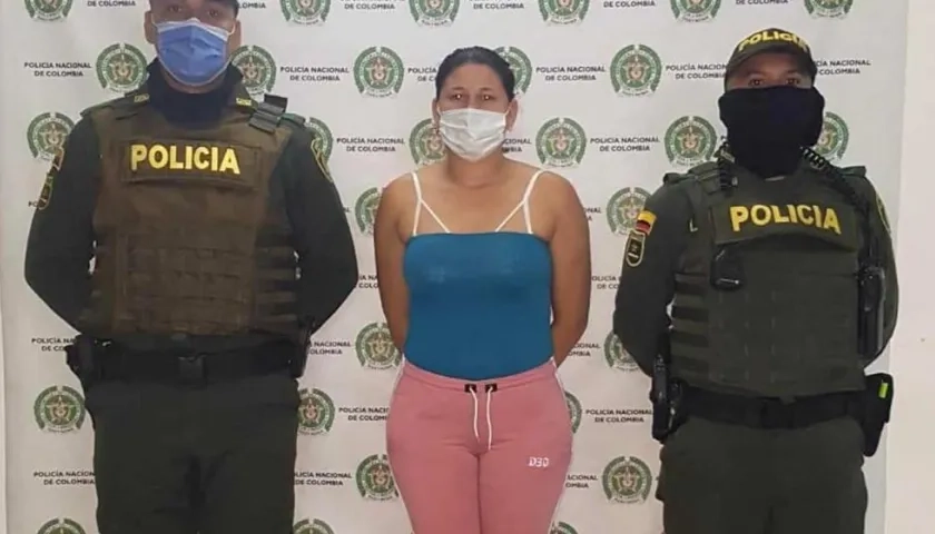 Leidy Salcedo Mercado, capturada en Corozal, Sucre.