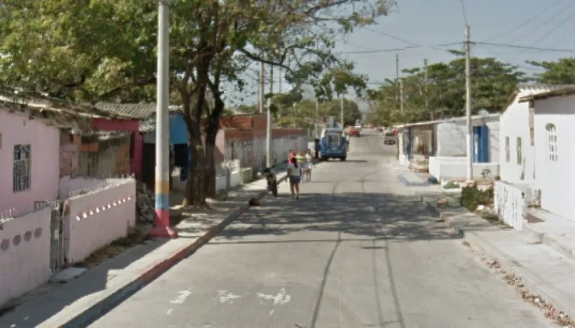 Sector por donde ocurrieron los hechos en el barrio La Paz.