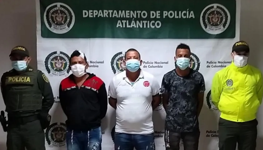 Los tres capturados por el homicidio de Tomás Fontalvo Gette.