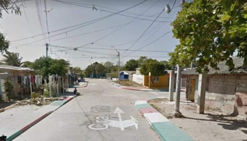 Carrera 15B con calle 105, barrio La Paz, donde ocurrió el crimen. 