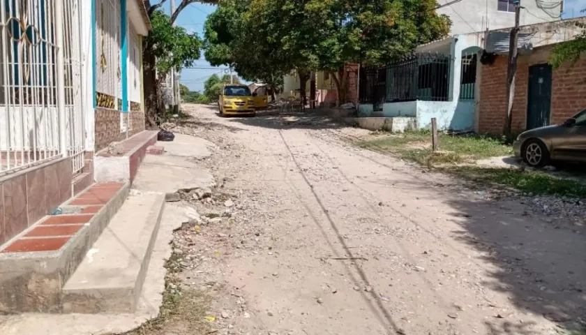 En esta calle del barrio Ferrocarril fue asesinado Maicol Steven Herrera Montaño.