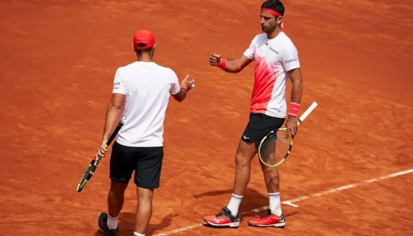 Juan Sebastián Cabal y Robert Farah, tenistas colombianos.