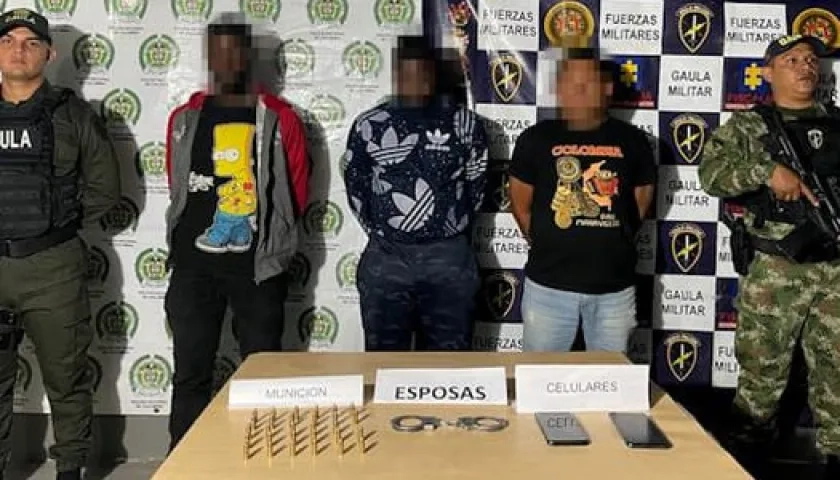 Capturados por la Policía.