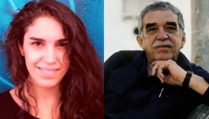 Indira Cato y Gabriel García Márquez.