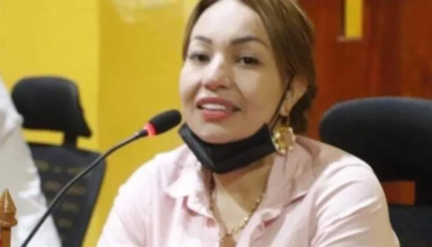 Gloria Estrada Benavides, presidenta del Concejo de Cartagena. 